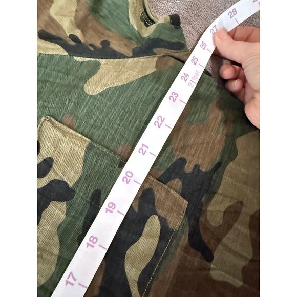 NWOT Sanctuary‎ Size 2X Women Cotton Blend Green Camo Short Sleeve Pocket Dress - Picture 7 of 9